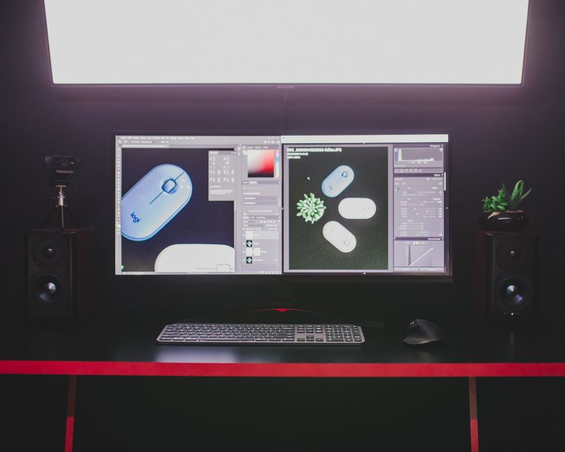 Professional cam streaming setup showing business side of live performance