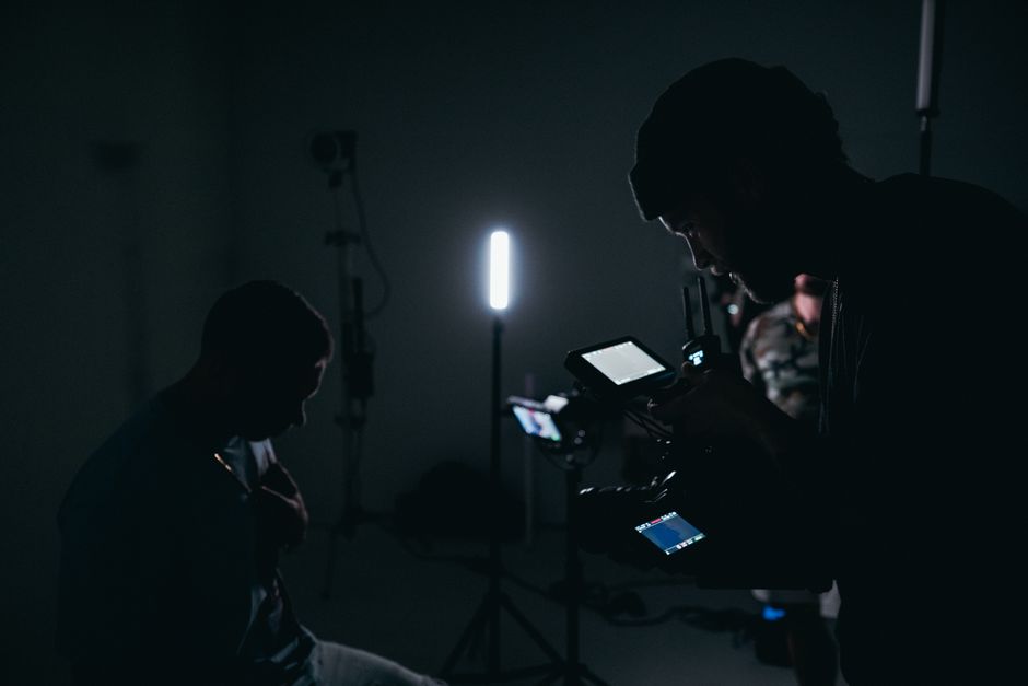 Adult content studio production setup