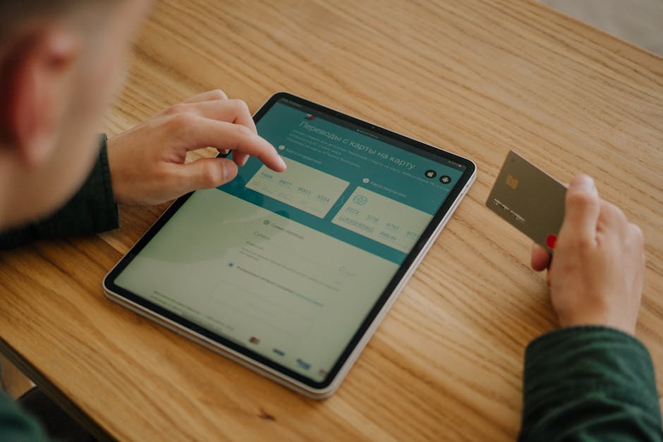 Digital payment interface glowing on mobile screen