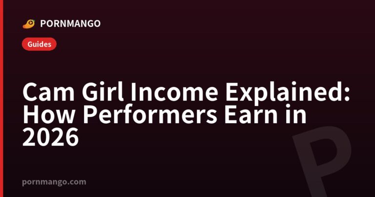 Cam Girl Income Explained: How Performers Earn in 2026 — Pornmango