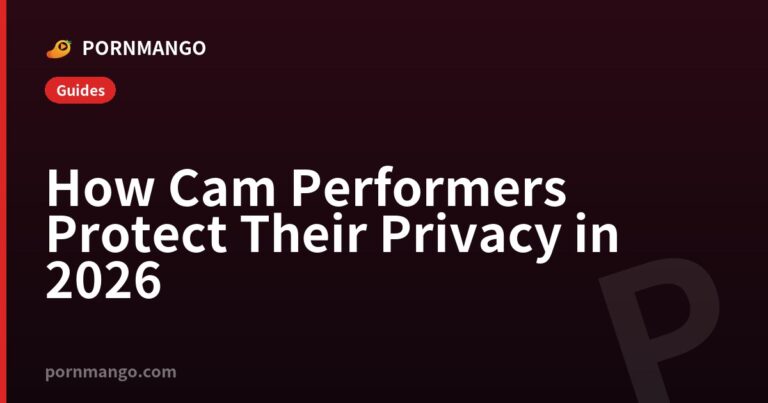 How Cam Performers Protect Their Privacy in 2026 — Pornmango