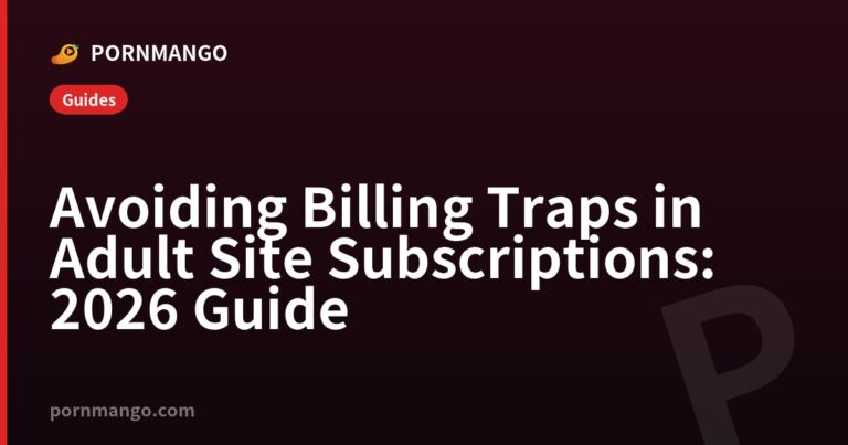 Avoiding Billing Traps in Adult Site Subscriptions: 2026 Guide — Pornmango