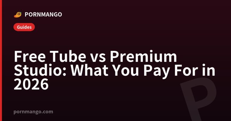 Free Tube vs Premium Studio: What You Pay For in 2026 — Pornmango
