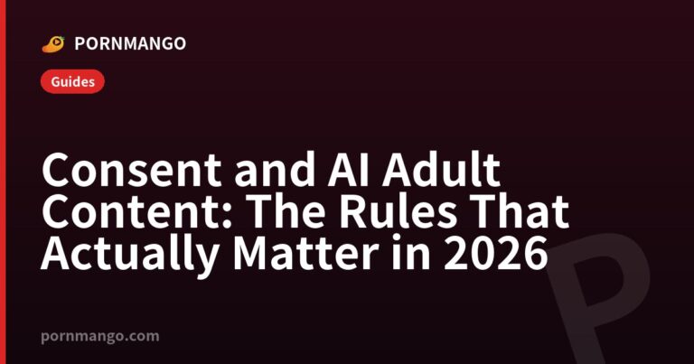 Consent and AI Adult Content: The Rules That Actually Matter in 2026 — Pornmango