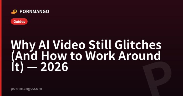 Why AI Video Still Glitches (And How to Work Around It) — 2026 — Pornmango