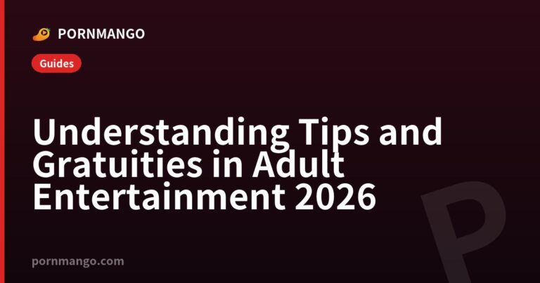 Understanding Tips and Gratuities in Adult Entertainment 2026 — Pornmango
