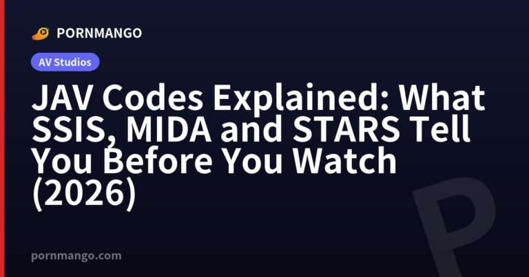 JAV Codes Explained: What SSIS, MIDA and STARS Tell You Before You Watch (2026) — Pornmango