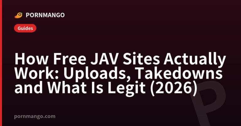 How Free JAV Sites Actually Work: Uploads, Takedowns and What Is Legit (2026) — Pornmango