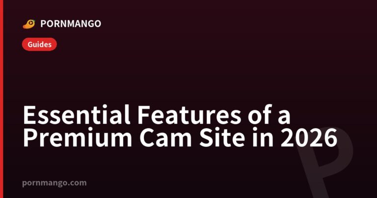 Essential Features of a Premium Cam Site in 2026 — Pornmango