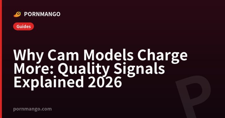 Why Cam Models Charge More: Quality Signals Explained 2026 — Pornmango