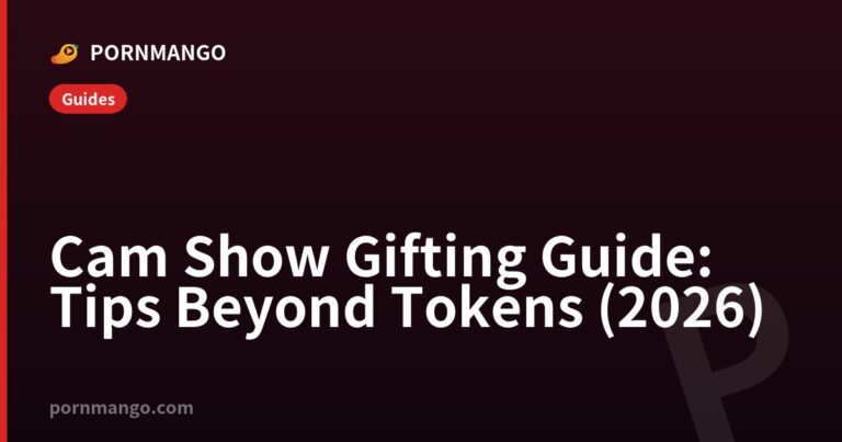 Cam Show Gifting Guide: Tips Beyond Tokens (2026) — Pornmango