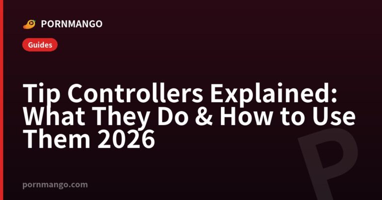 Tip Controllers Explained: What They Do & How to Use Them 2026 — Pornmango