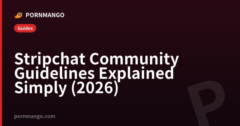 Stripchat Community Guidelines Explained Simply (2026) — Pornmango