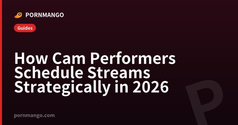 How Cam Performers Schedule Streams Strategically in 2026 — Pornmango